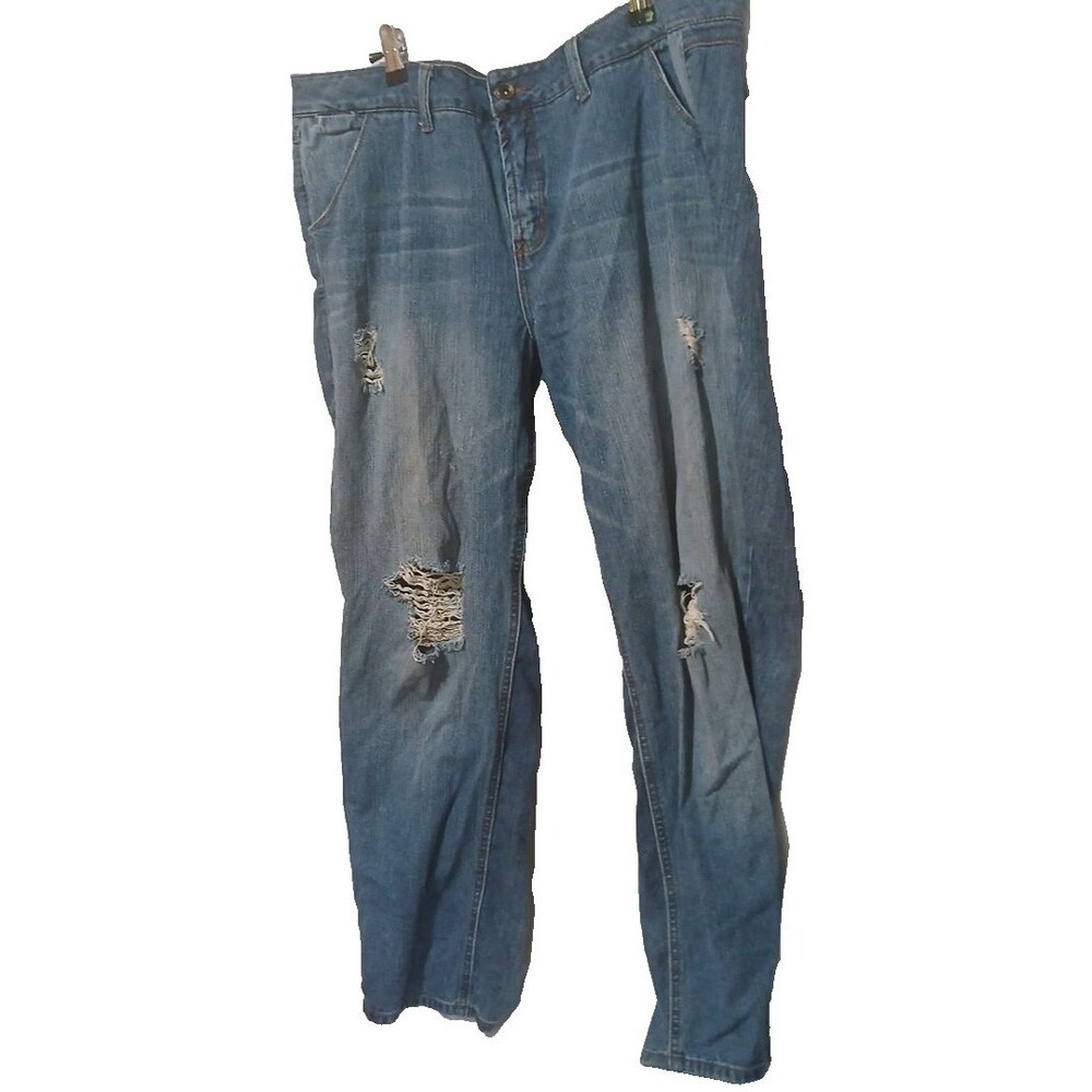 Sound Style Womens Size 10 Pockets Distressed Denim Blue Jeans Loverboy